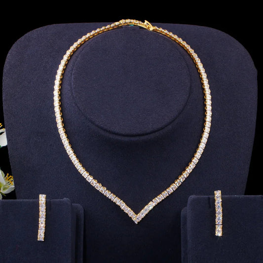Étincelle Pavé Crystal Jewelry Set