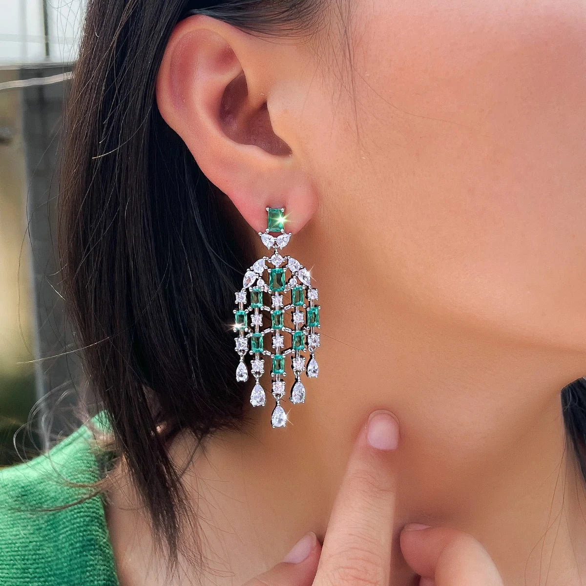 Celestia Light Blue Drop Earrings