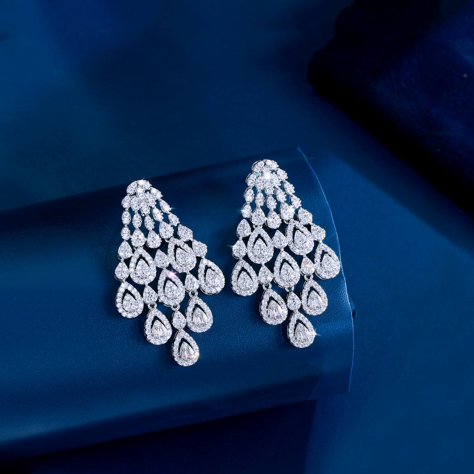 Ondelle Crystal Waterfall Earrings