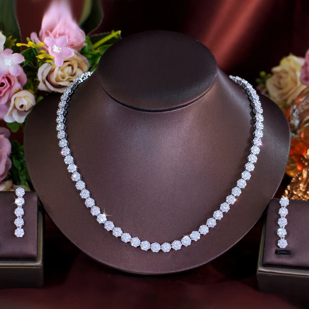 Blanche Pavé Bridal Jewelry Set