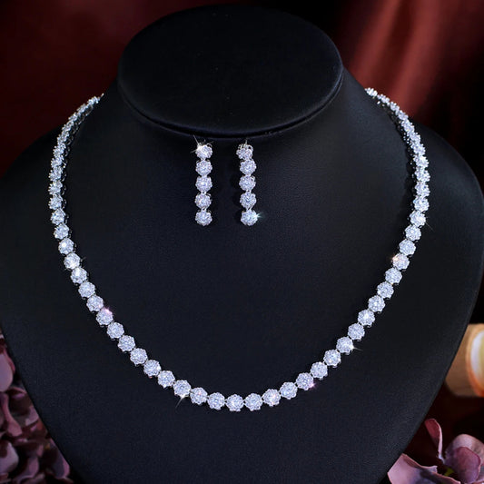 Blanche Pavé Bridal Jewelry Set