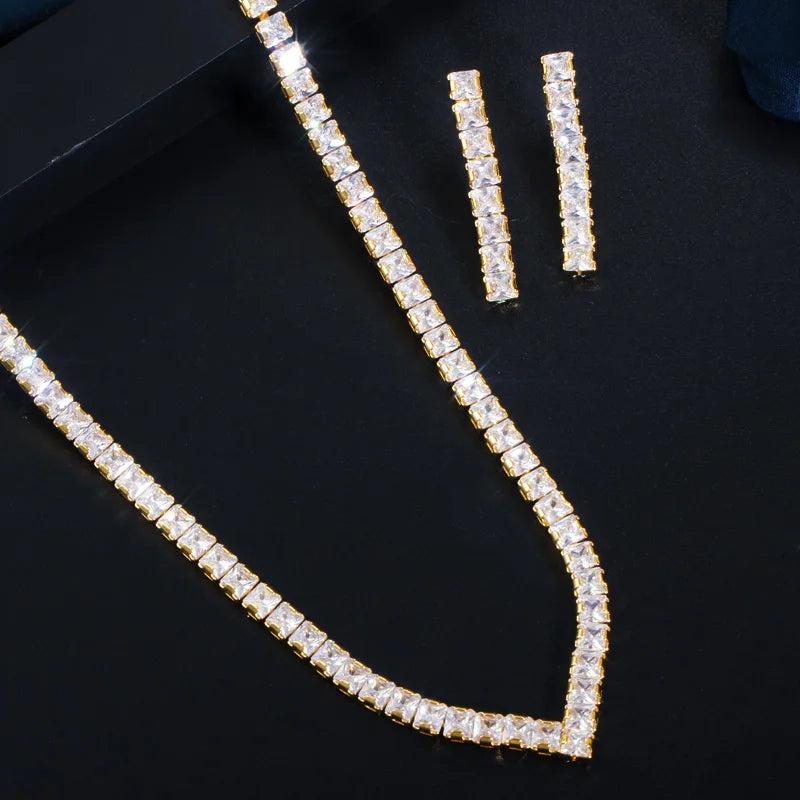 Étincelle Pavé Crystal Jewelry Set