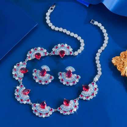 Rosalind Rose-Tone Crystal Jewelry Set