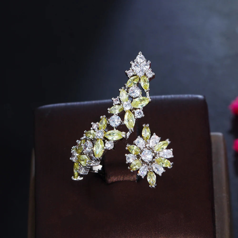 Soleil Yellow Crystal Ring