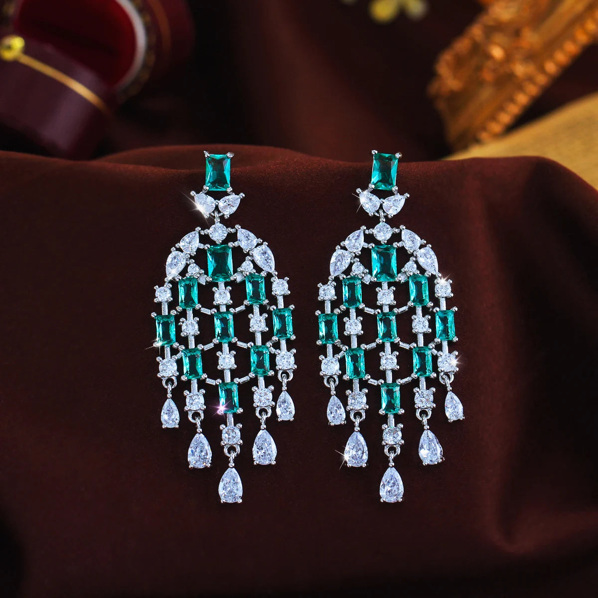 Celestia Light Blue Drop Earrings