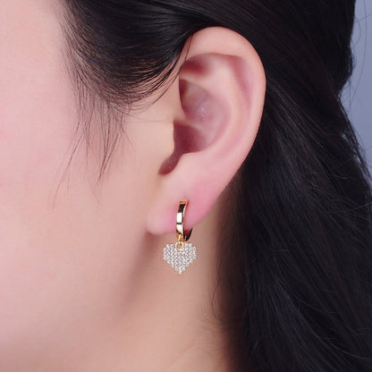 Amora Double Heart Huggie Earrings