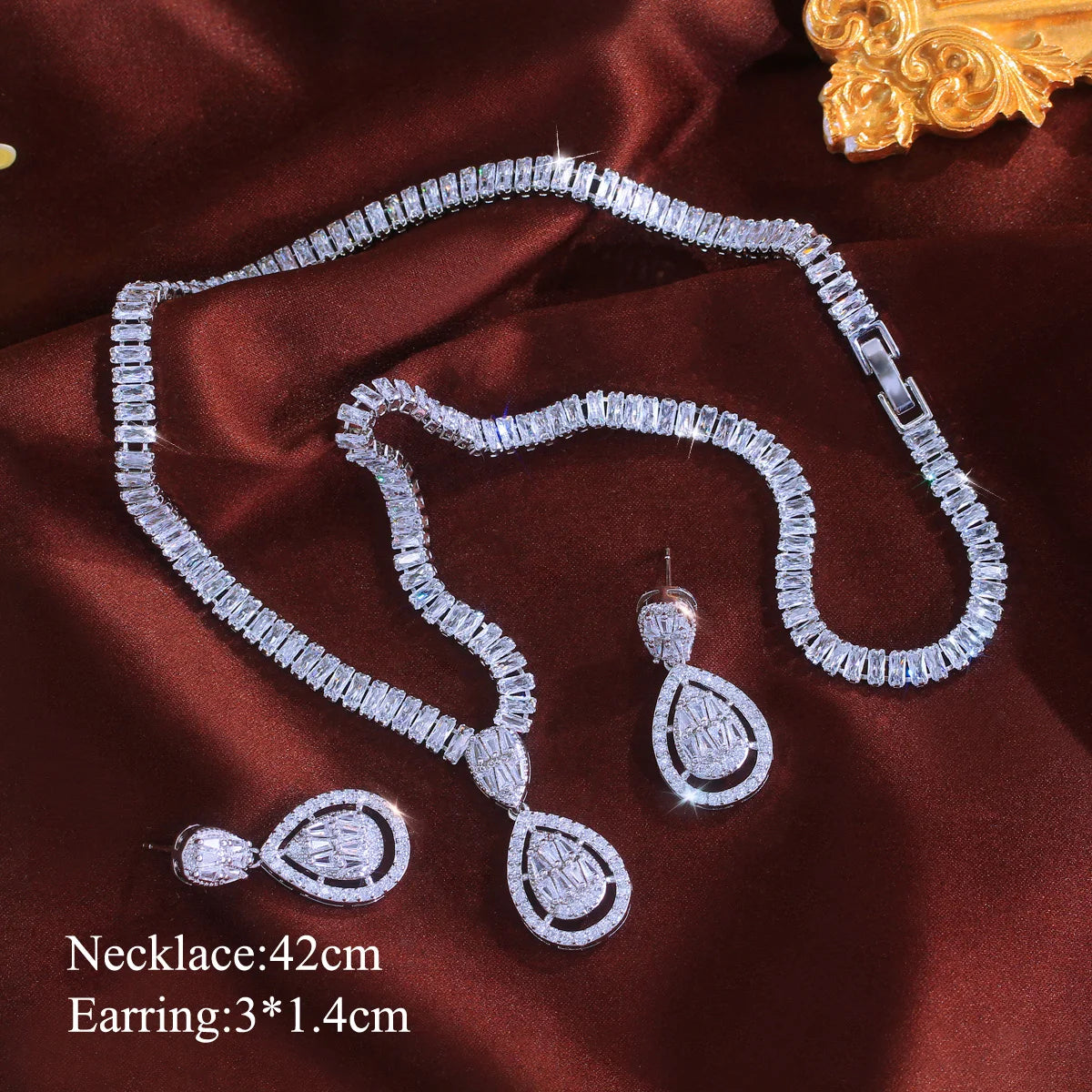 Vivienne Baguette Crystal Jewelry Set