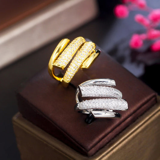 Éclat Irregular Crystal Ring