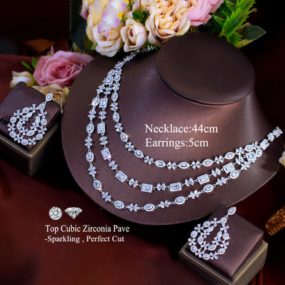 Soraya Layered Crystal Necklace Set