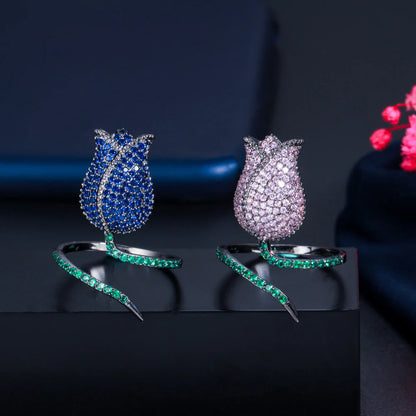 Noir Pink Crystal Ring