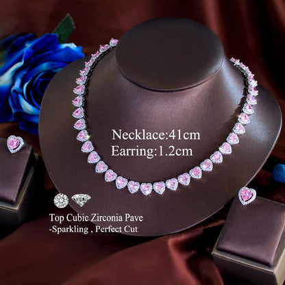 Argenta Silver-Tone Crystal Jewelry Set
