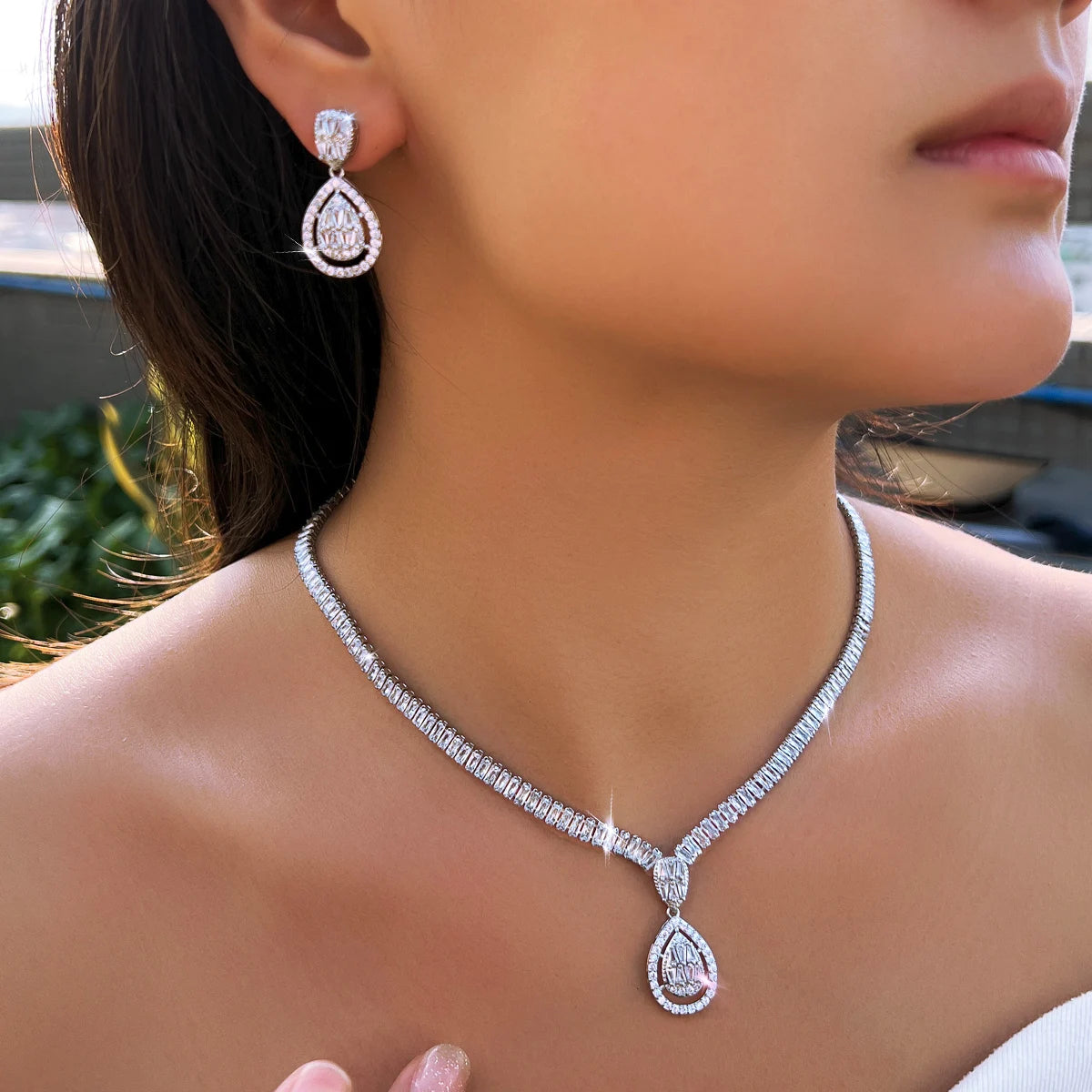 Vivienne Baguette Crystal Jewelry Set