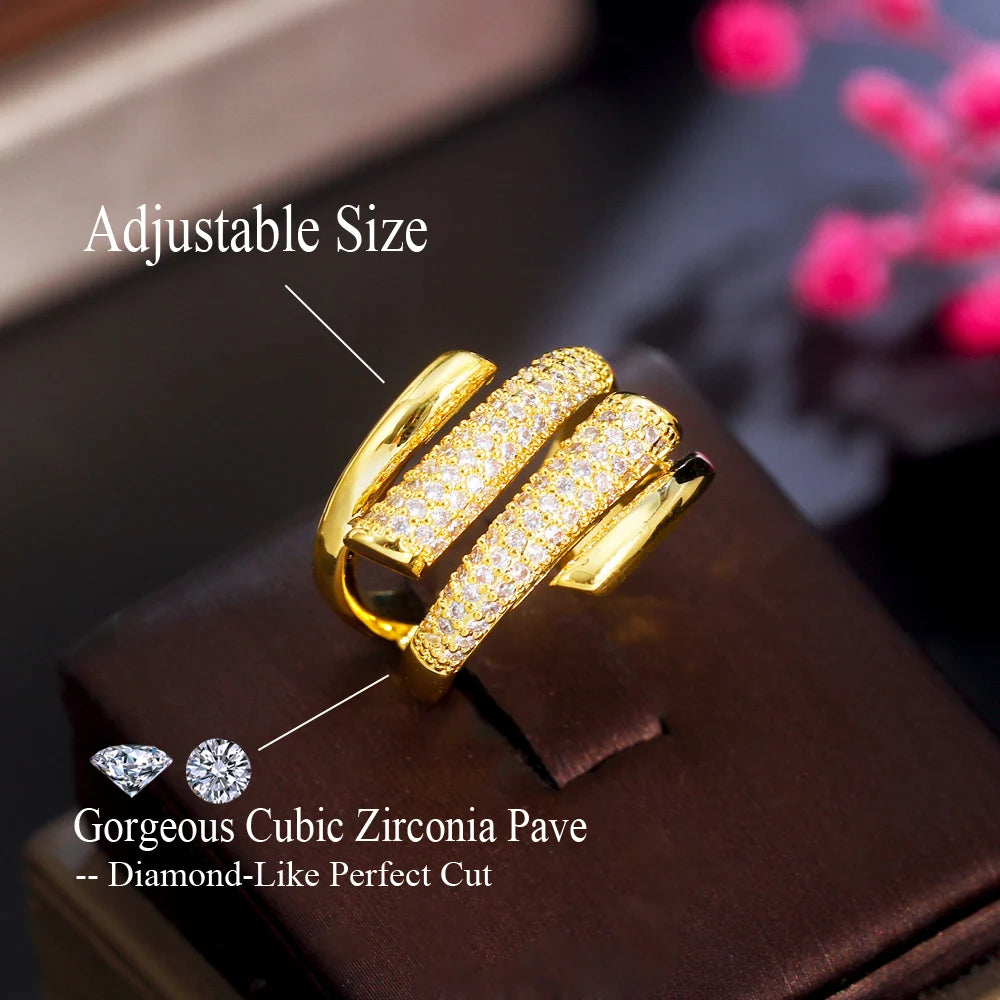 Éclat Irregular Crystal Ring