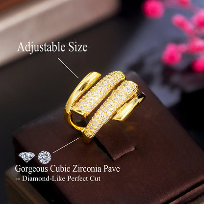 Éclat Irregular Crystal Ring