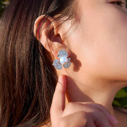 Aurelle 18K Gold Plated Cubic Zirconia Earrings