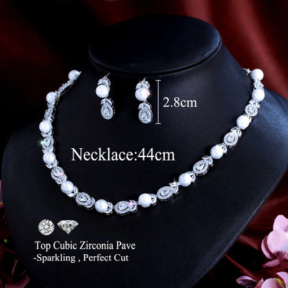 Liane Leaf Necklace & Earrings Set