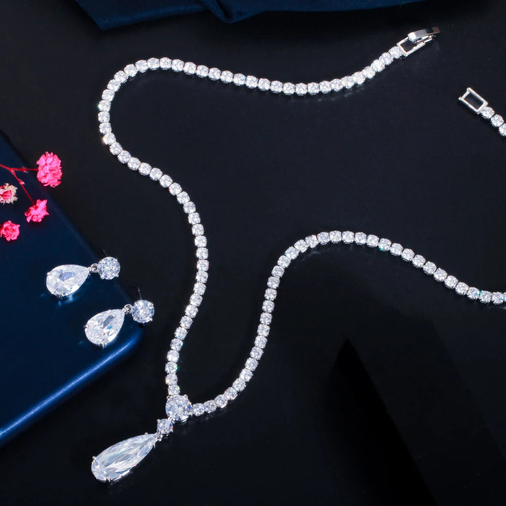 Lavande Purple Crystal Jewelry Set