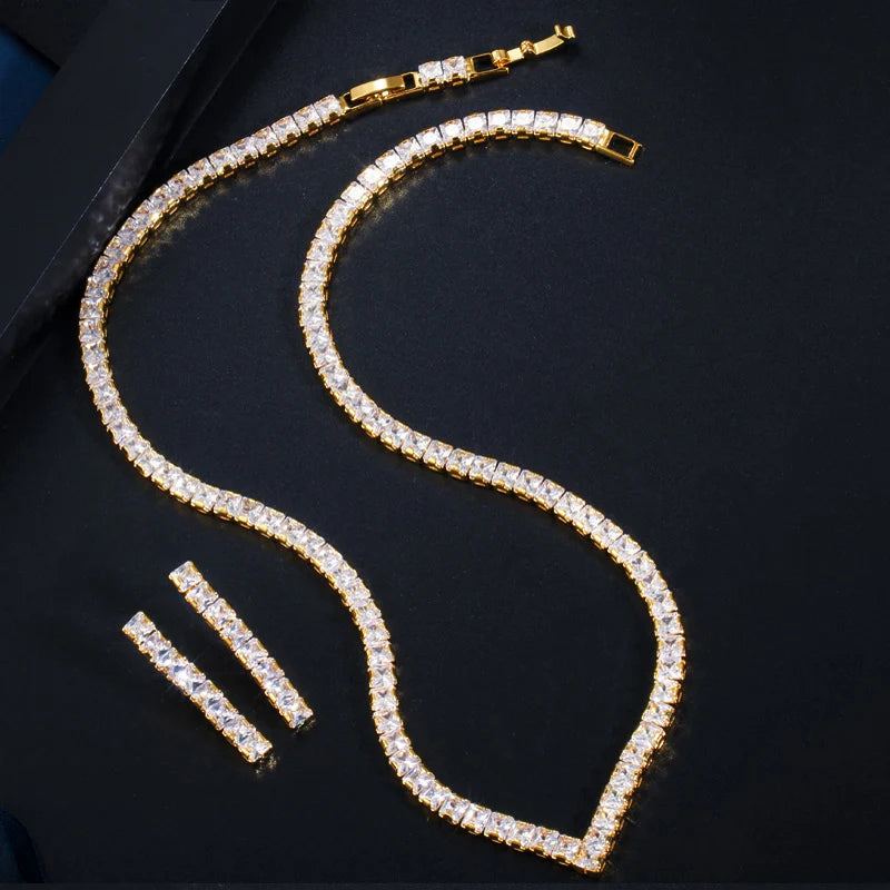 Étincelle Pavé Crystal Jewelry Set