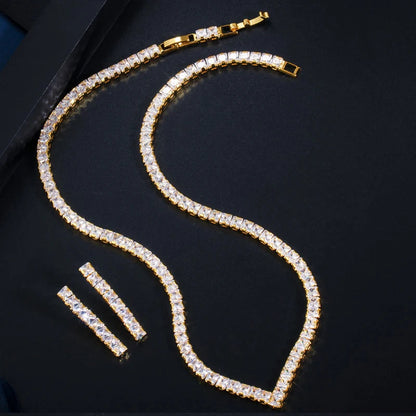 Étincelle Pavé Crystal Jewelry Set
