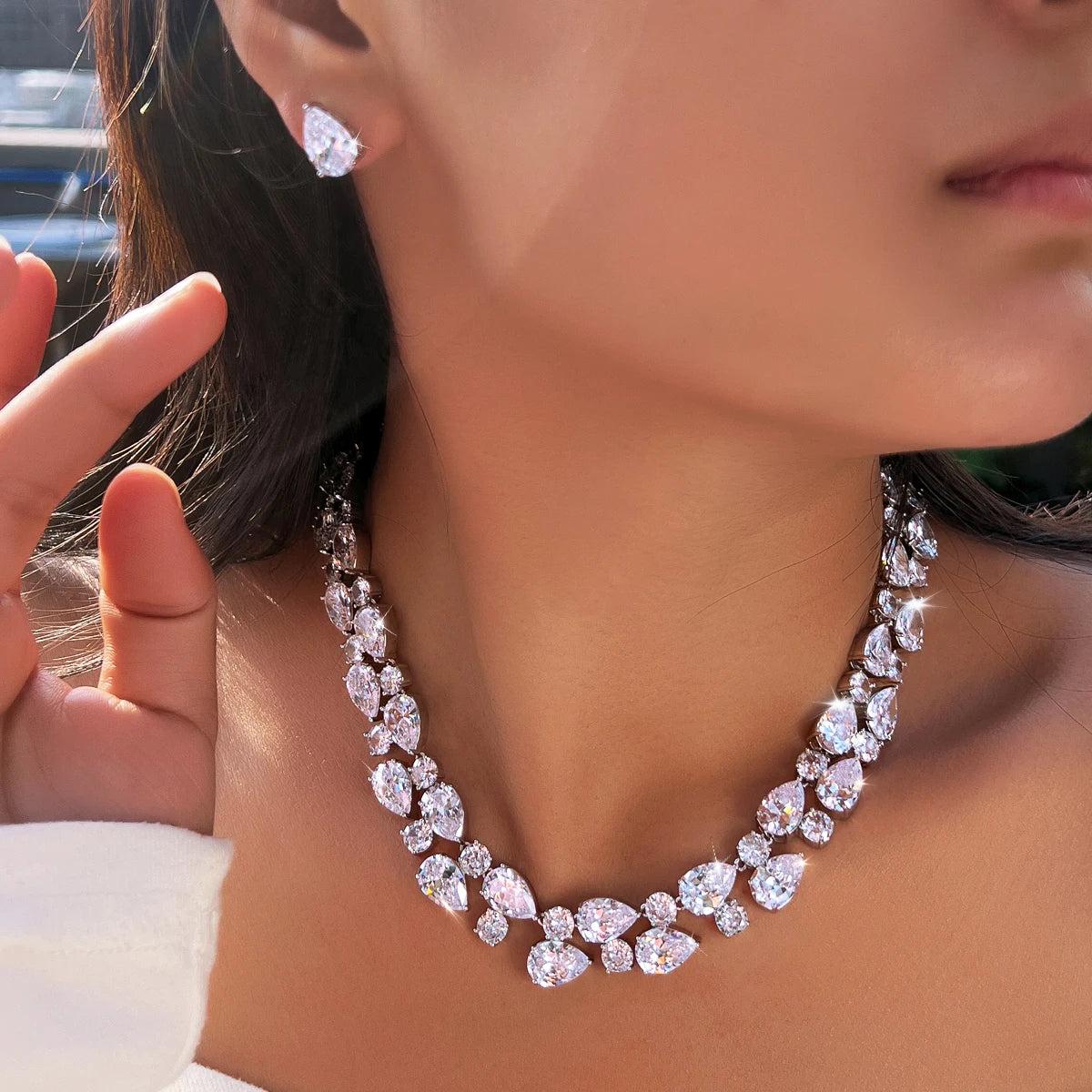 Eternelle Tennis Crystal Jewelry Set