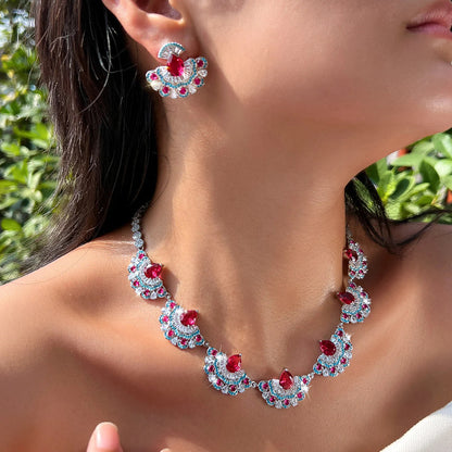 Rosalind Rose-Tone Crystal Jewelry Set