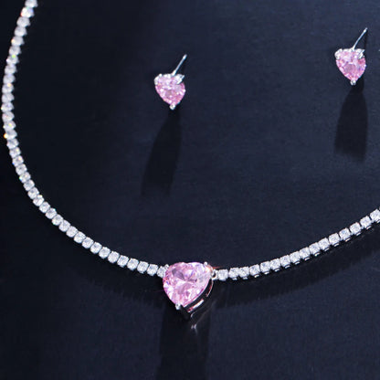 Amoretta Heart Crystal Jewelry Set
