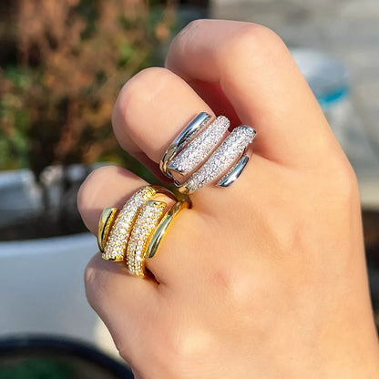 Éclat Irregular Crystal Ring