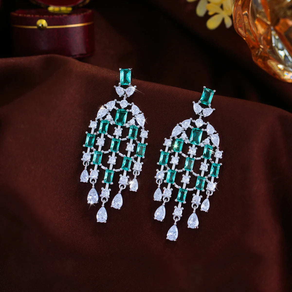 Celestia Light Blue Drop Earrings