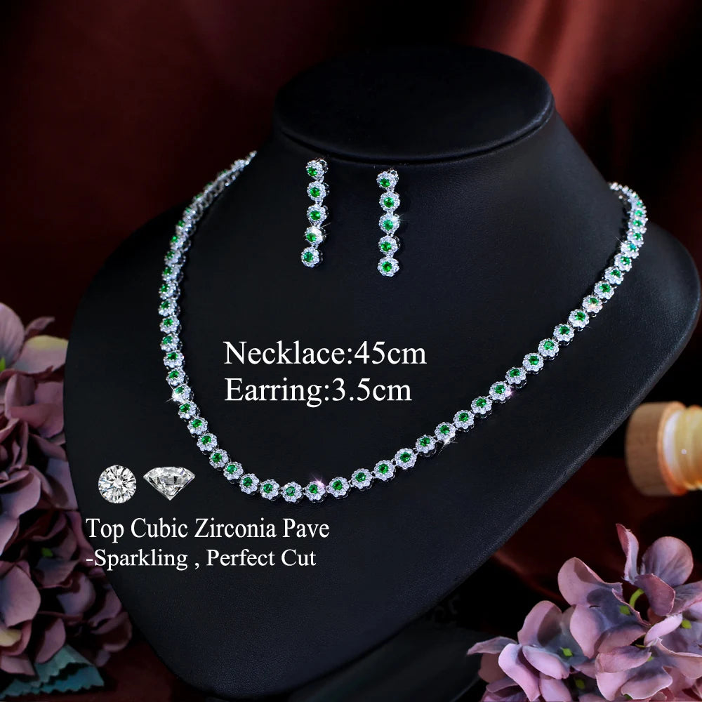 Blanche Pavé Bridal Jewelry Set