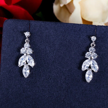 Verena Leaf Crystal Jewelry Set