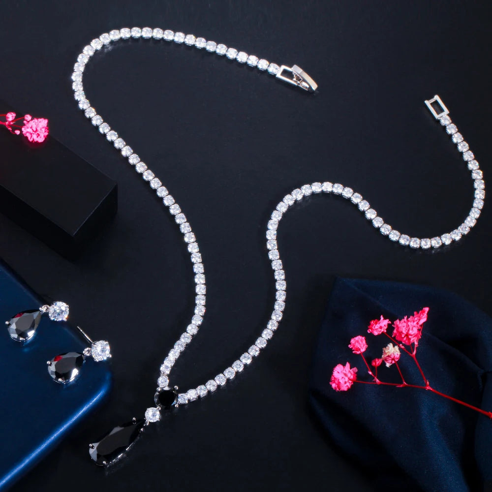 Lavande Purple Crystal Jewelry Set