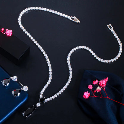 Lavande Purple Crystal Jewelry Set