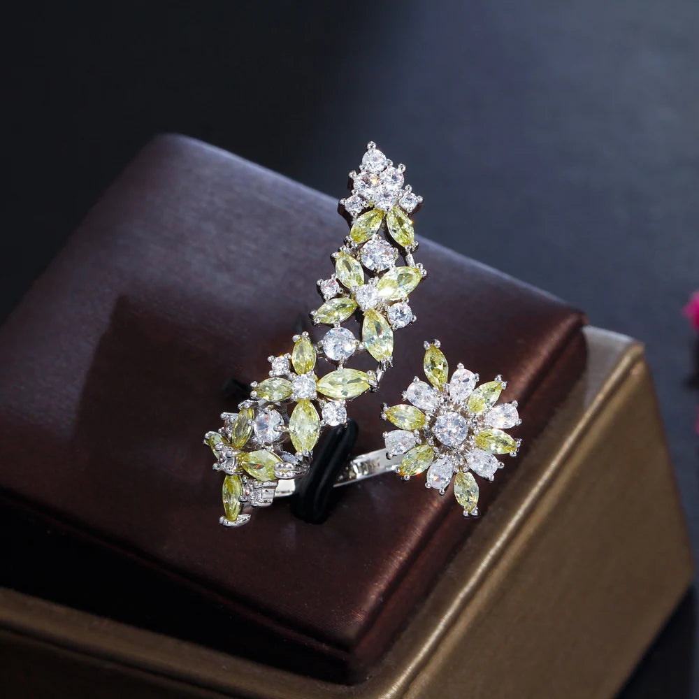 Soleil Yellow Crystal Ring