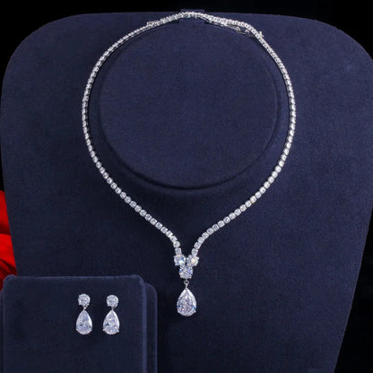 Rosée Waterdrop Crystal Pendant Set