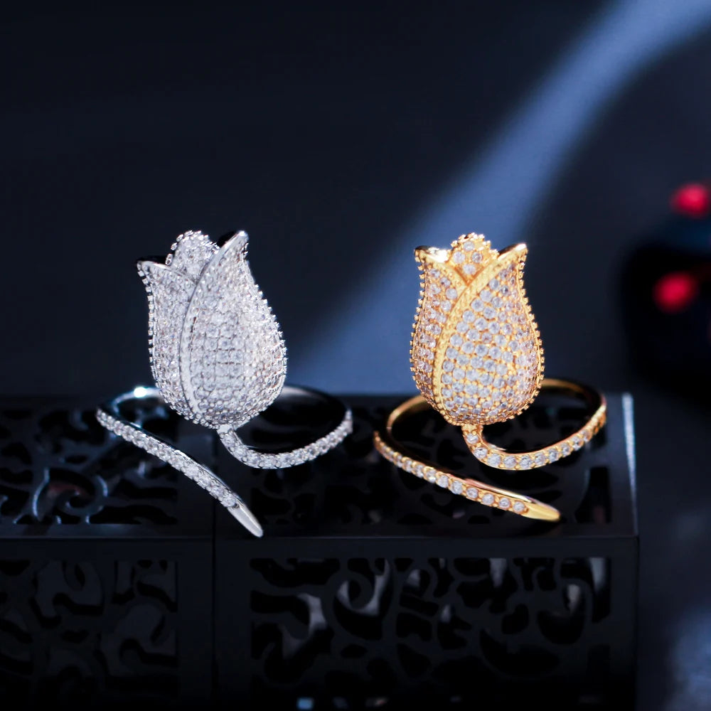 Ivory Rose CZ Ring