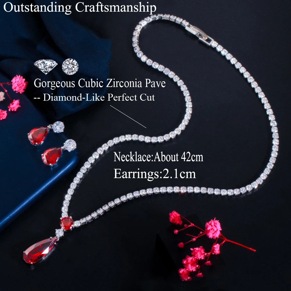 Lavande Purple Crystal Jewelry Set