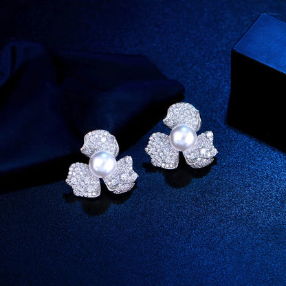 Aurelle 18K Gold Plated Cubic Zirconia Earrings
