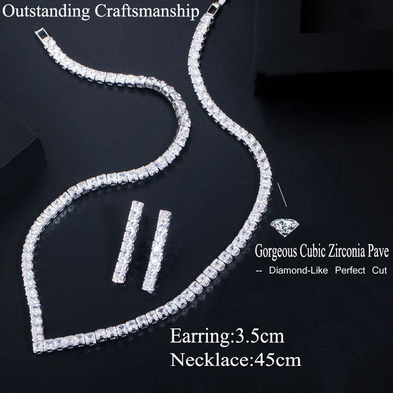 Étincelle Pavé Crystal Jewelry Set