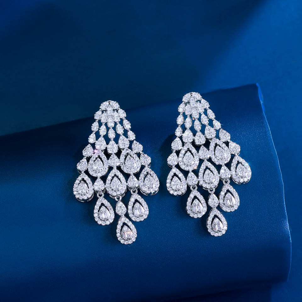 Ondelle Crystal Waterfall Earrings