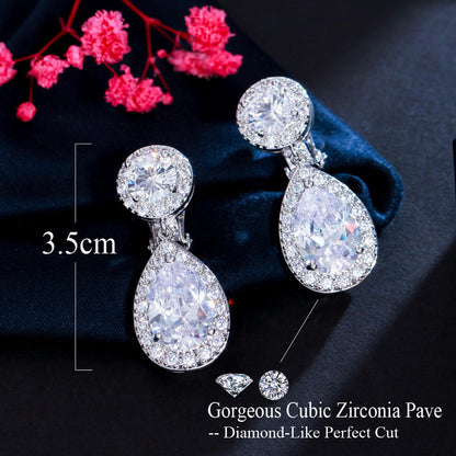 Isolde Water Drop Clip-On Earrings