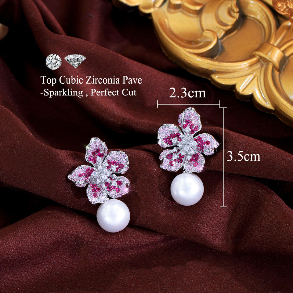 Rosabelle Pearl Bloom Earrings