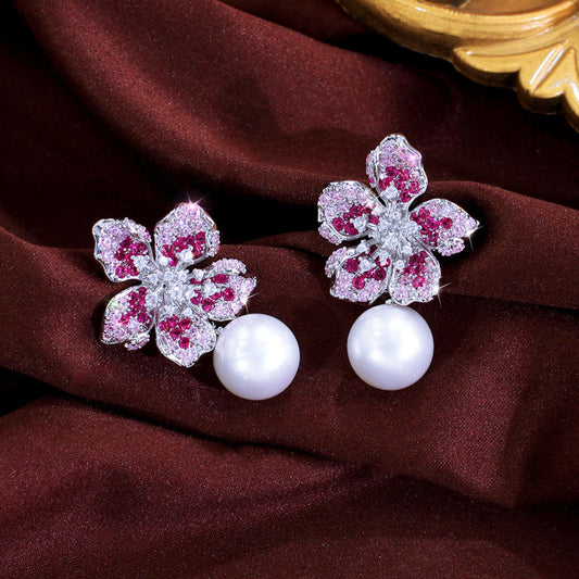 Rosabelle Pearl Bloom Earrings