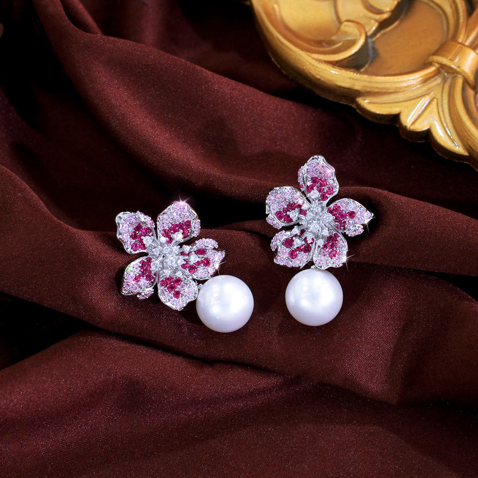 Rosabelle Pearl Bloom Earrings