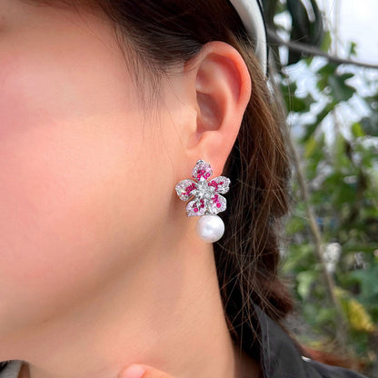 Rosabelle Pearl Bloom Earrings