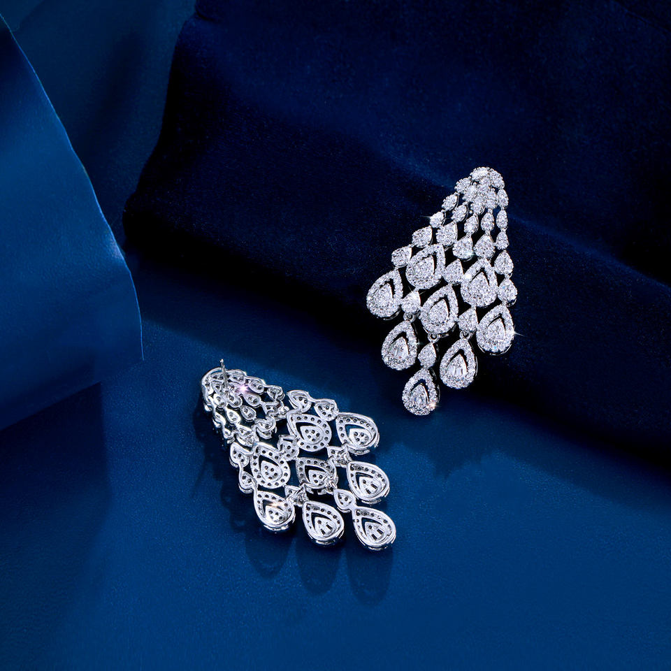 Ondelle Crystal Waterfall Earrings