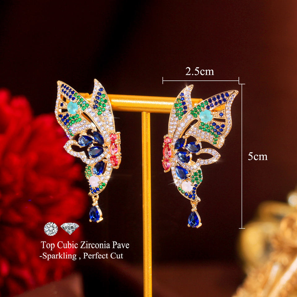 Mariposa Multicolor Butterfly Earrings