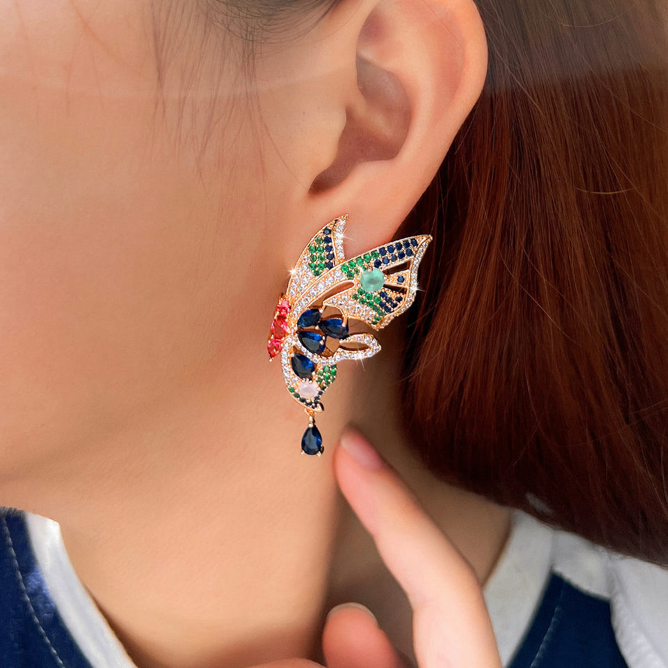 Mariposa Multicolor Butterfly Earrings