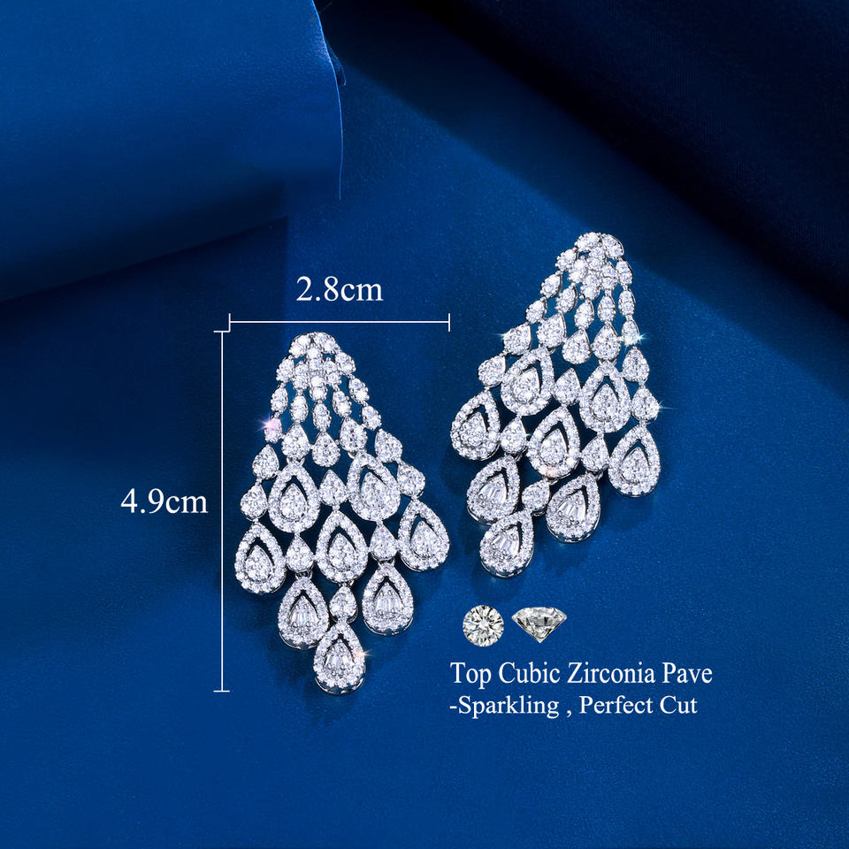 Ondelle Crystal Waterfall Earrings