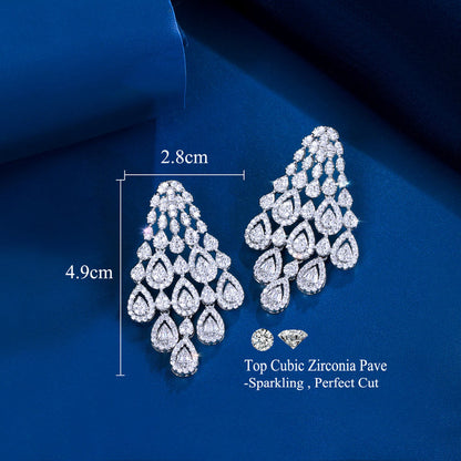 Ondelle Crystal Waterfall Earrings