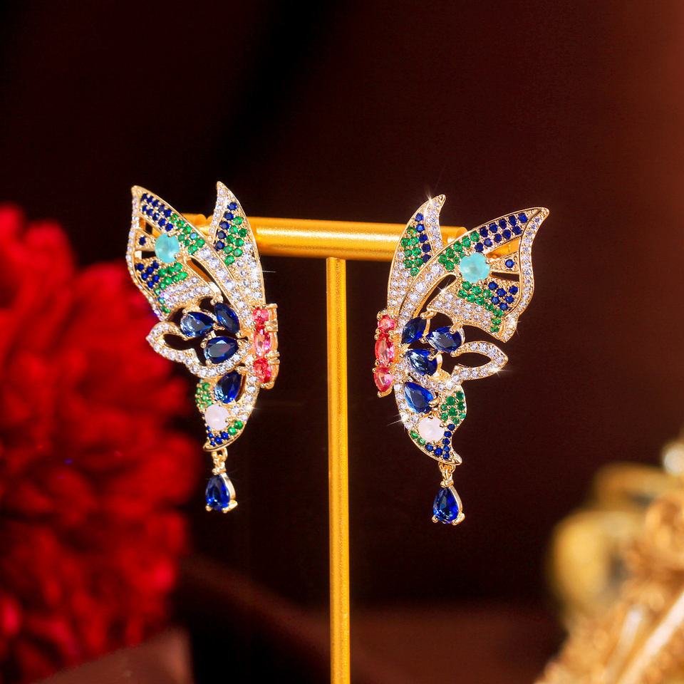 Mariposa Multicolor Butterfly Earrings